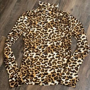 Shein Leopard turtleneck